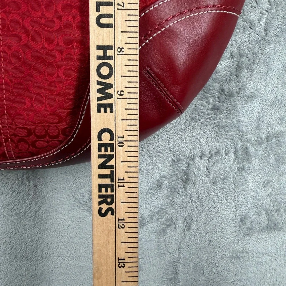 Coach Red Shoulder Bag - Picture 9 of 12